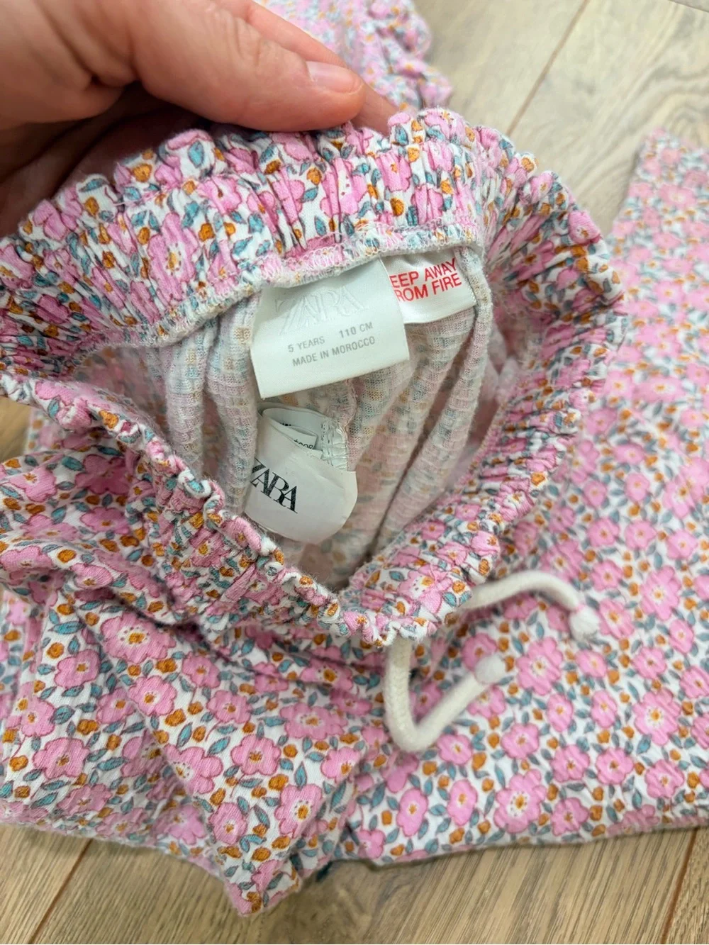 ZARA pink floral tank/ pant set - Size 5